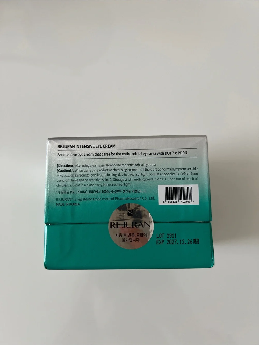 Rejuran Intensive Eye Cream c-PDRN® 0.5% with Peptides for Firming & Brightening